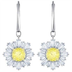 Swarovski Sunshine Drop Earrings - Canary Yellow